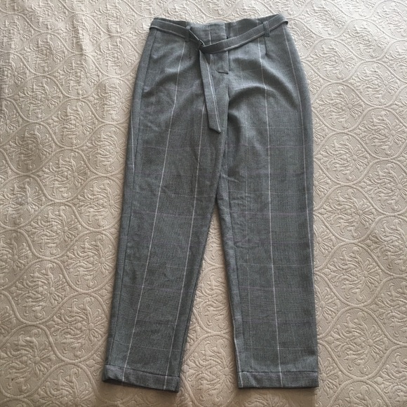Who What Wear Pants - Who What Wear Glen Plaid High Waisted Pants